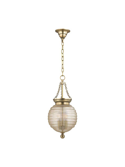 Coolidge Small Pendant in Aged Brass.